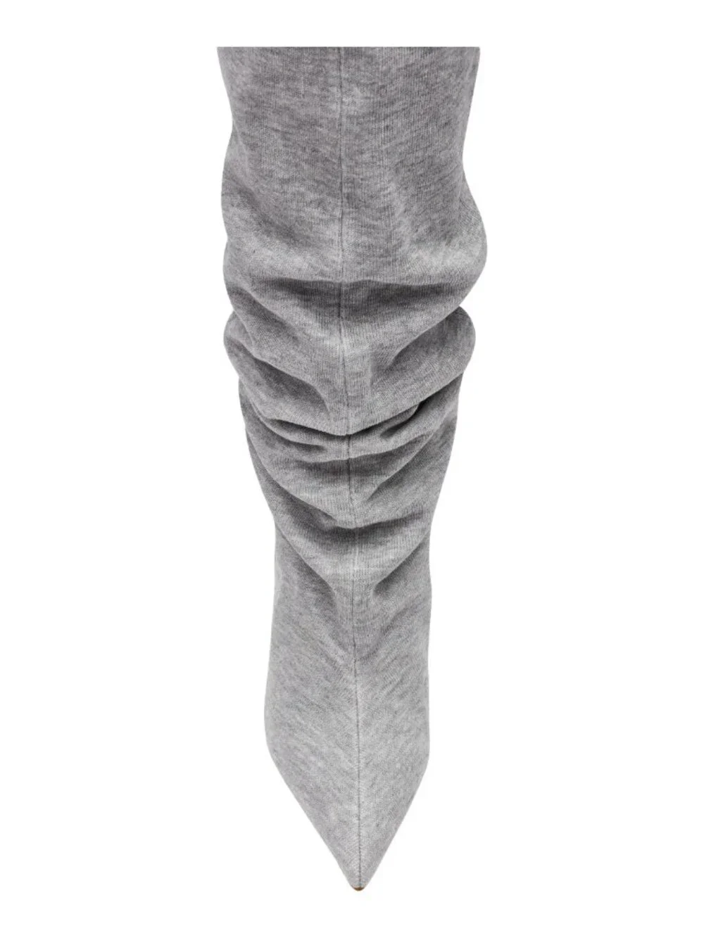 Steve Madden Distortion Grey Fabric Knee High Wedge Boots Size 7 NWT